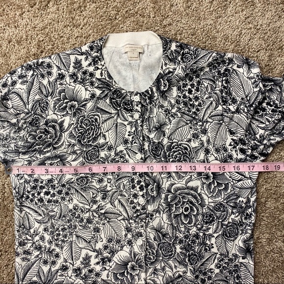 J.Crew Graphic Floral Caryn Cardigan Sweater S - Picture 5 of 6